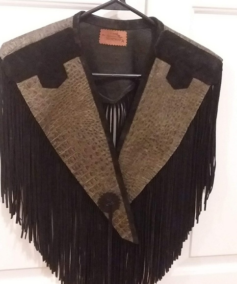 S Hyde Signature collection Jackets & Blazers - Vintage western leather overlay